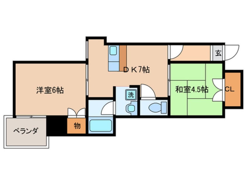 間取図 レークハイツ瀬田