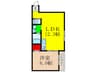 庄グリーンハイツ 1LDKの間取り