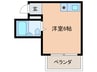 玉造クローバーハイツ 1Rの間取り