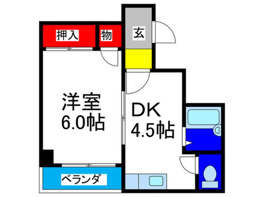 間取図 玉造クローバーハイツ