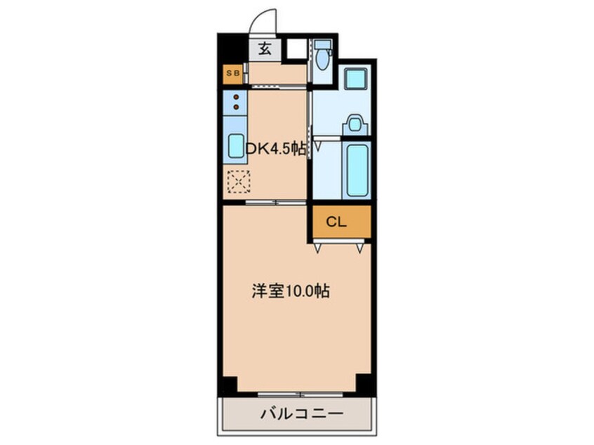 間取図 エクセレント天神橋