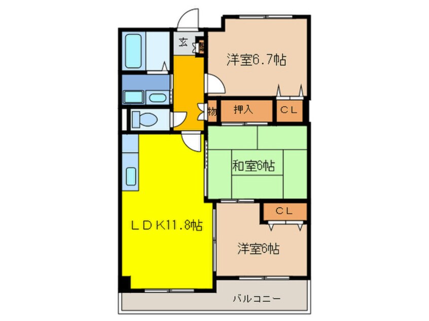 間取図 メルベーユ宝塚