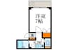 今出川マンション 1Kの間取り