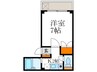 今出川マンション 1Kの間取り