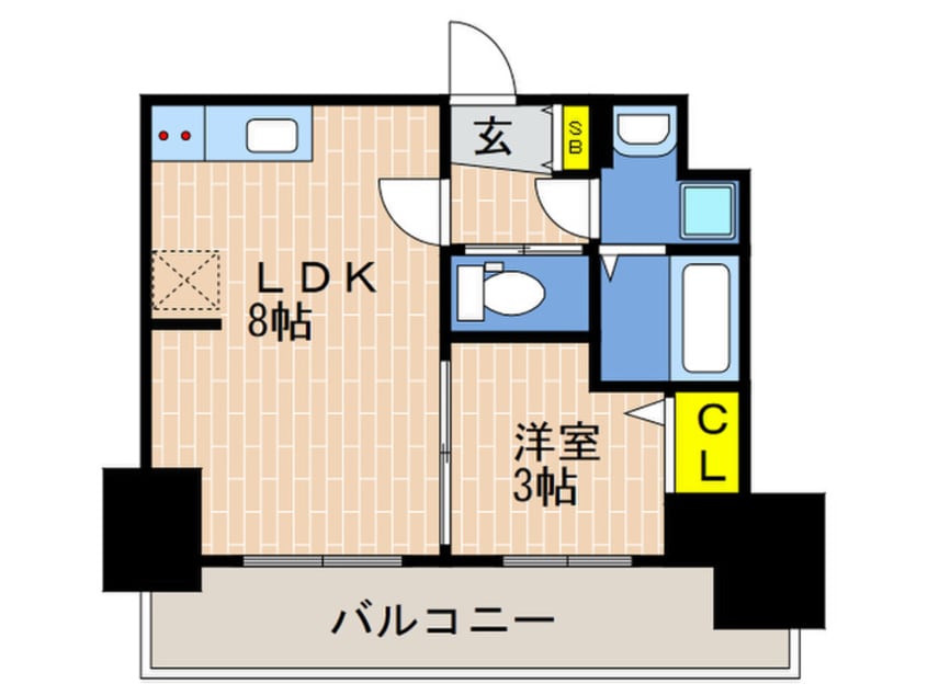 間取図 プレサンス兵庫駅前(301)