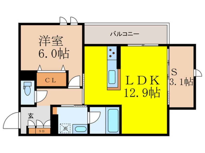 間取図 シャーメゾン　リアン