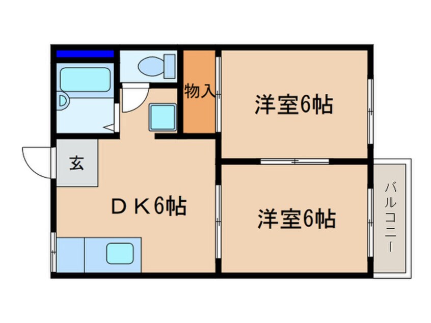 間取図 コーポ野路