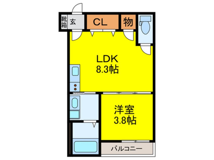 間取図 グラースコート