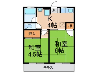 間取図 シティハイム　マシタ