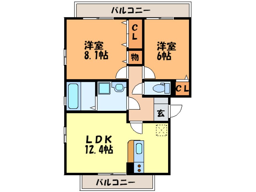 間取図 グランドアトリオ神戸西Ｃ棟