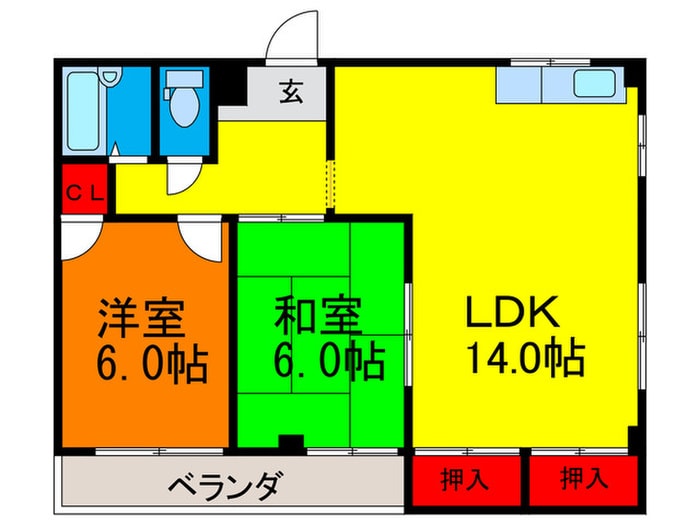 間取り図 イ－ストハイツ