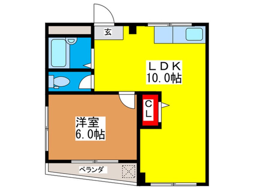 間取図 イ－ストハイツ