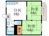 フォ－ブル小野 2DKの間取り