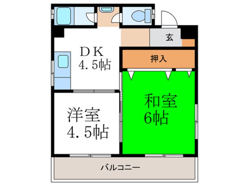 間取図 マンション藤