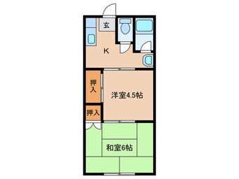 間取図 ヴィラ西野