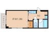 カーサ醒ヶ井 1Kの間取り