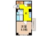 ラ・フォルム宝塚湯本町 1Kの間取り