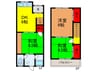 舟田町貸家 3DKの間取り