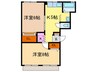 シティハイム桂 2Kの間取り