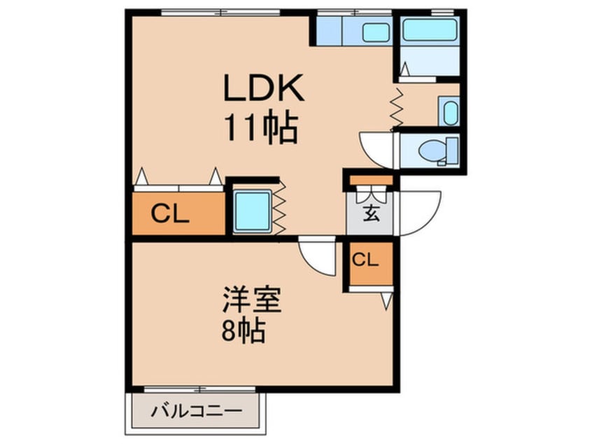 間取図 シティハイム桂