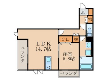 間取図 ラシーネ伏見弐番館