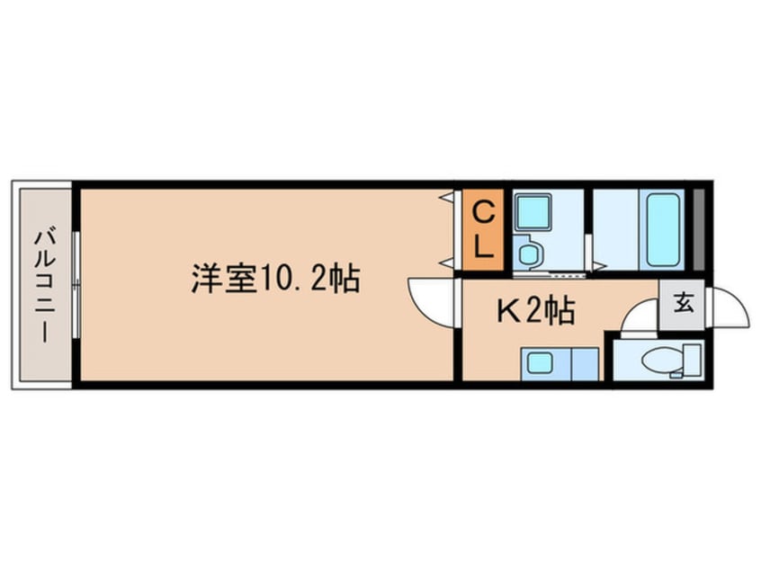 間取図 エリーフラッツ京町