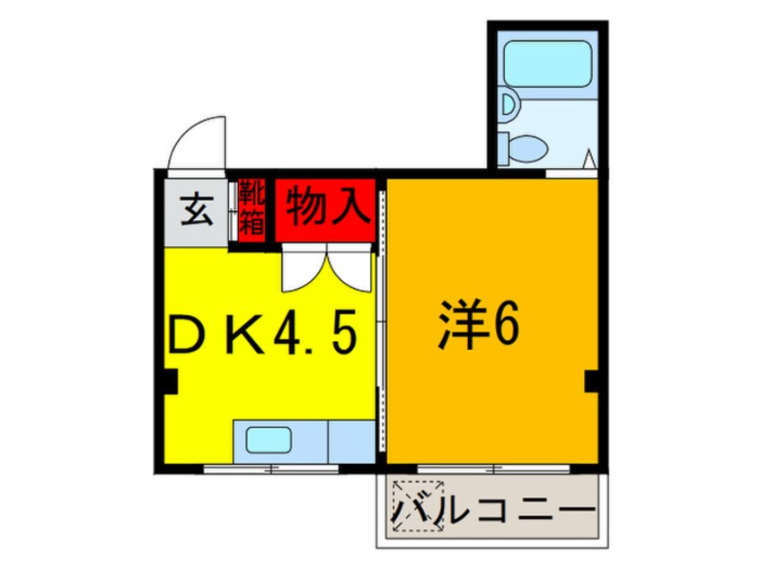 間取図 箱殿ハイツ