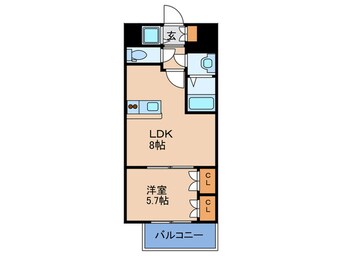 間取図 センタ－ヒル御幣島