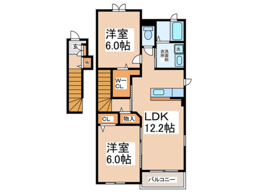 間取図 コスモスＡ