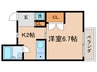 Ｄｕｏ猪熊 1Kの間取り