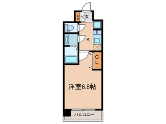 間取図 ﾌﾟﾚｻﾝｽ京都室町通　紫水(207)