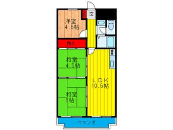 間取図 レジデンスマリコ