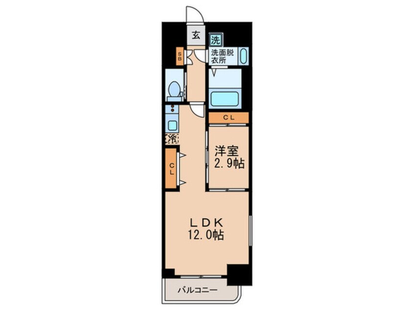 間取図 ラ・フォルム本町WEST