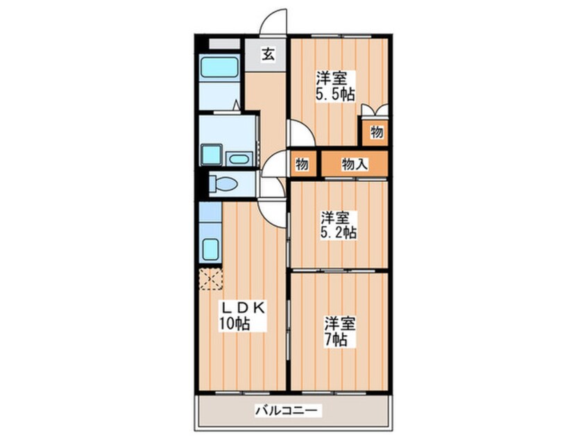 間取図 ディアコート昴