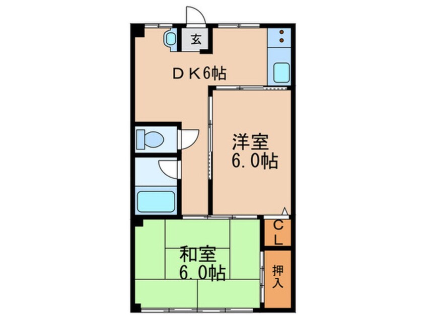 間取図 大鳩マンション