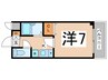 巽ハイツ 1Kの間取り