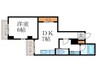 フレーヴァー北山 1DKの間取り