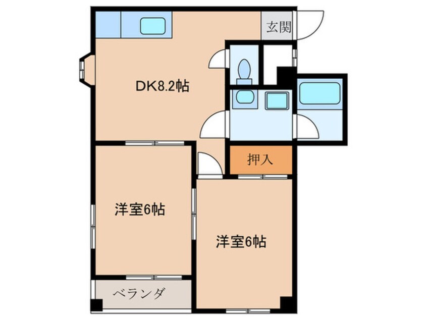 間取図 大拓ハイツ１２