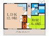 桃山和泉ハイツ 1LDKの間取り