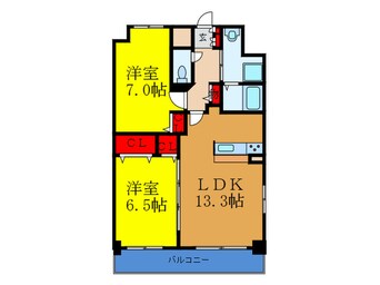 間取図 グレ－ス東淀川