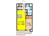 スプランディッド新大阪Ⅵ 1LDKの間取り