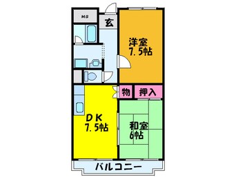 間取図 ア－バン北田