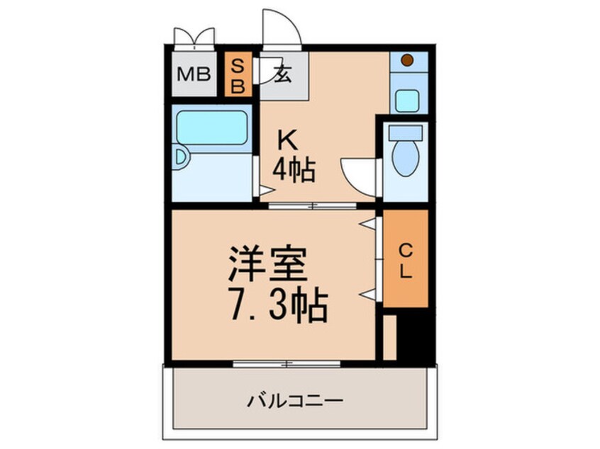 間取図 メロディ－ハイム美章園