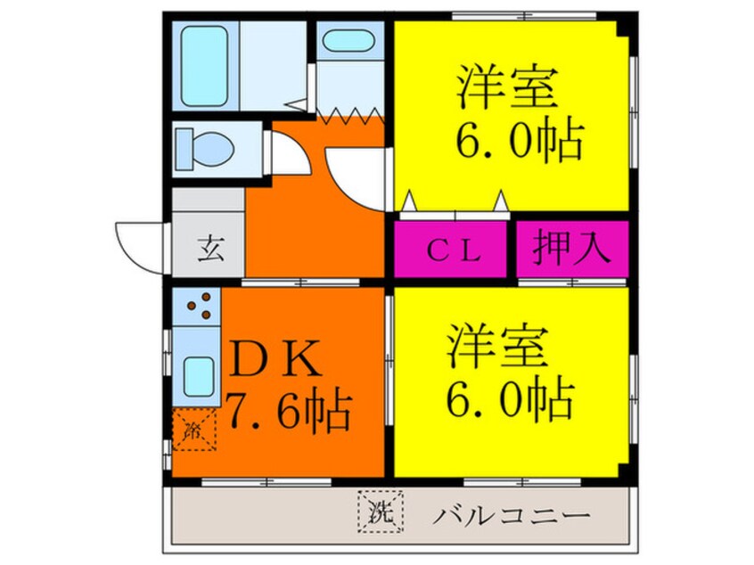 間取図 第２竹本マンション