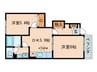 Ｒｏｓｅ　Ｈｉｌｌ 2DKの間取り