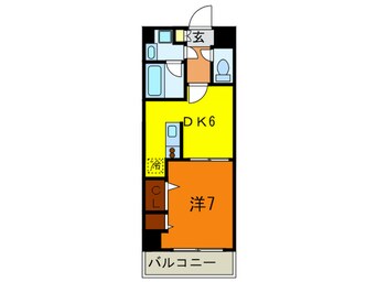 間取図 プレジ－ル三ノ宮Ⅱ