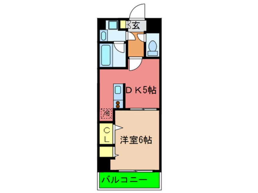 間取図 プレジ－ル三ノ宮Ⅱ