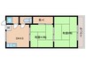 有元荘 2DKの間取り