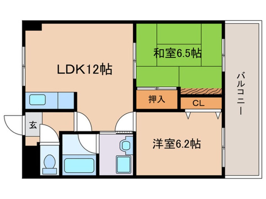 間取図 グランディ７２