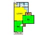 旭マンション 2LDKの間取り